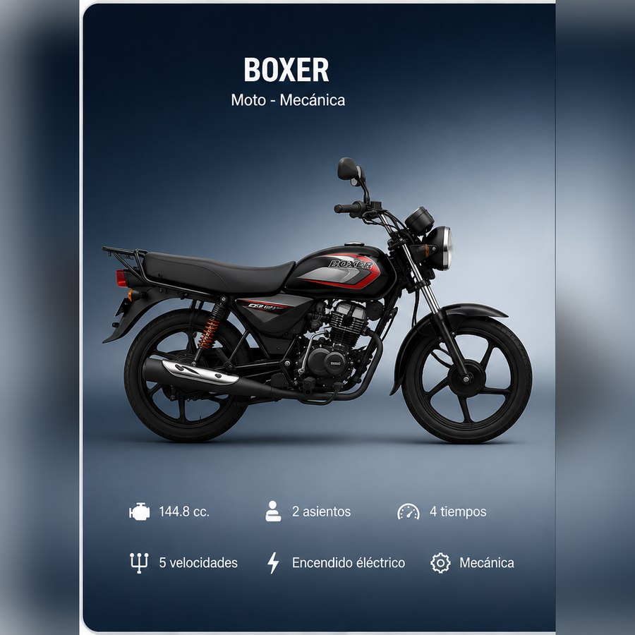 Motorcycle category — Bajaj Boxer